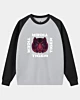 Square Tiger Face Raglan Sleeve Sweatshirt