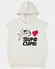 Sweat à capuche sans manches Stupid Cupid