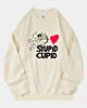 Sudadera extragrande de Cupido Estúpido