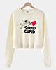 Stupid Cupid Cropped Sweatshirt