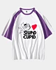 Camiseta Raglán de manga media con estampado de Cupido Tonto