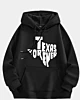 Texas Forever - Felpa con cappuccio in pile con spalla a goccia