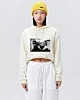 The Velvet Underground Nico And Lou Reed Postcar Cropped Hoodie