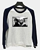 The Velvet Underground Nico And Lou Reed Postcar Raglan Sleeve Sweatshirt