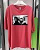The Velvet Underground Nico And Lou Reed Postcar Oversized Mid Half Sleeve T-Shirt