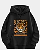 Tiger Halten Sie starke Drop-Schulter-Fleece-Kapuzenpullover