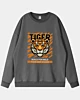 Tiger Halten Sie Stark Drop Schulter Sweatshirt