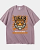 Tiger Halte Stark Schwergewichts-Oversized-T-Shirt