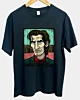 Townes Van Zandt Retro Illustration 5.3oz Camiseta clásica