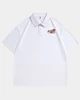 Young Men Back To School Preppy Academic Sport Basketball Court Oversized Polo Shirt