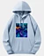 Abstract Psychedelic Colors Throw Pillow Drop Shoulder Hoodie