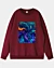 Abstract Psychedelic Colors Throw Pillow Drop Shoulder Sweatshirt