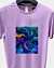 Almohada Abstracta Psicodélica Colores Secado Rápido Camiseta