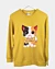 Adorable Cartoon Katze hält Holz geschlossen - Klassisches Sweatshirt