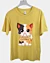 Liebenswerte Cartoon-Katze hält Holz geschlossen - Kinder T-Shirt