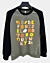 Alphabet Funny Turkey Thanksgiving Costume Prescho Felpa con maniche raglan