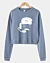 Andy Reid White Avatar  Cropped Sweatshirt