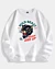 Wütendes Panthergesicht Retro Nie aufgeben Drop-Shoulder-Fleece-Sweatshirt