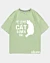 At Least My cat Loves Me - Ice Cotton Oversized T-Shirt