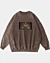 Sudadera Autumn Leaves Feathers Psychedelic Coffee Latte Acid Wash