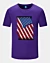 Hintergrund Distress Stil Amerikanische Flagge Schnell Trockenes T-Shirt