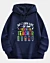 Batterielaufzeit eines Kindergartenlehrers Drop-Schulter Fleece-Kapuzenpullovers