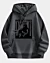 Bigfoot Lives Matter Black Sketch - Drop Shoulder Fleece Hoodie