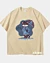 Blue Monday Rain Sad Cat - Schweres T-Shirt in Übergröße