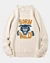 Born Wild Illustration Panther Head - Pellet Fleece Sweatshirt