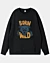 Born Wild Illustration Panther Head - Drop Shoulder Sweatshirt