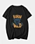 Born Wild Illustration Panther Head - V Neck T-Shirt