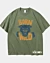 Born Wild Illustration Panther Head - Schweres T-Shirt in Übergröße