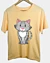 Squatting Cartoon Cat 4 - Lightweight T-Shirt