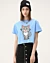 Squatting Cartoon Cat 4 - T-shirt court