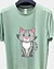 Hockende Cartoon-Katze 4 - Schnell trocknendes T-Shirt