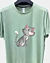 Gato de dibujos animados en cuclillas - Camiseta de secado rápido