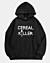 Cereal Killer Breakfast Hoodie aus Fleece in Übergröße