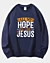 Christian Meine ganze Hoffnung ist auf Jesus gerichtet Klassischer Fleece-Sweatshirt