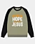 Christian All My Hope Is In Jesus Raglan Sleeve Sweatshirt