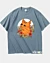 Niedliches Internationales Katzen-Tag - Schweres T-Shirt in Übergröße