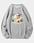 Couple Cats Fall In Love - Pellet Fleece Sweatshirt