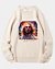 Divine Duality Modern Hippie Psychedelic Jesus Pellet Fleece Sweatshirt
