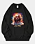 Divine Duality Modern Hippie Psychedelic Jesus Oversized Sweatshirt