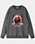 Divine Duality Modern Hippie Psychedelic Jesus Drop Shoulder Sweatshirt