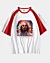 Divine Duality Modern Hippie Psychedelic Jesus Mid Half Sleeve Raglan T-Shirt