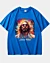 Divine Duality Modern Hippie Psychedelic Jesus Heavyweight T-Shirt