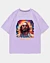 Divine Duality Modern Hippie Psychedelic Jesus Ice Cotton Oversized T-Shirt