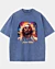 Camiseta Divine Duality Modern Hippie Psychedelic Jesus Acid Wash