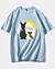 Dogs Friendship - Camiseta oversize con hombros caídos