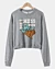 Donot Mess With Texas Vintage Badge - Cropped Sweatshirt